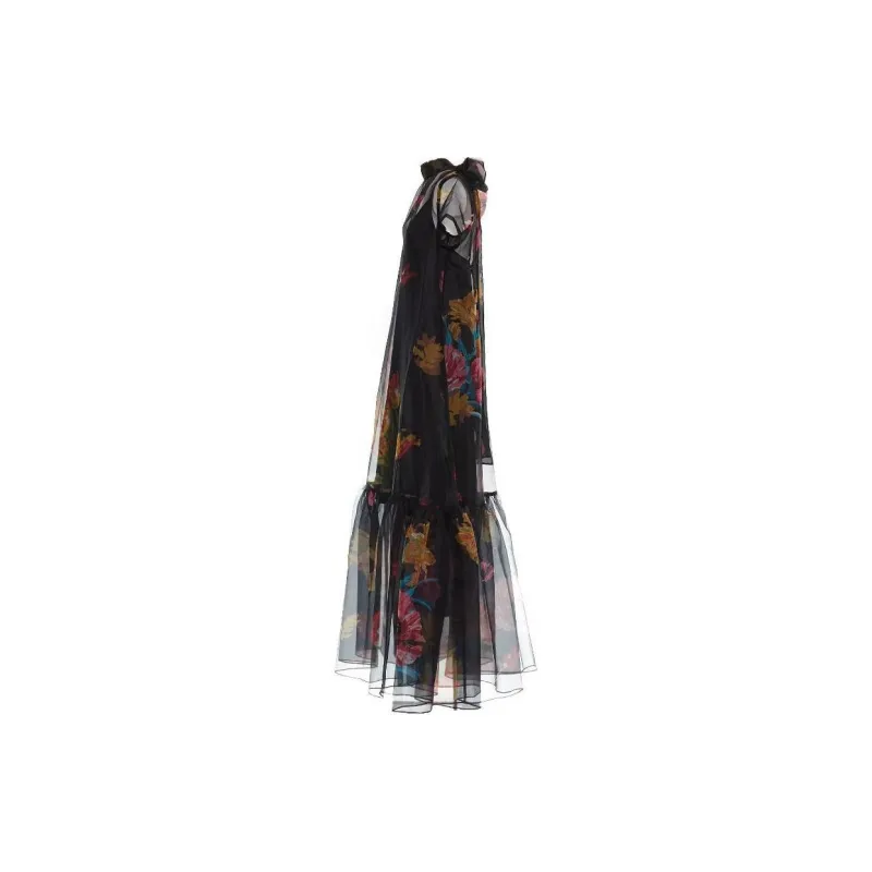 Staud Calluna Floral print Semi sheer Maxi Dress-2