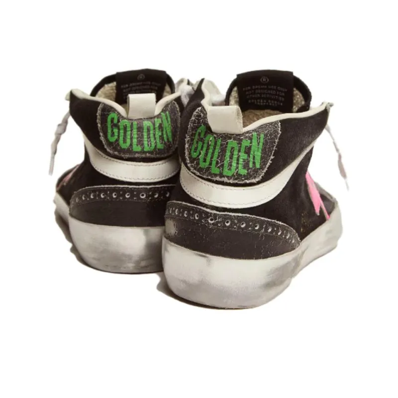 Golden Goose Mid Star Skateboard Shoes Women's Mid-Top Black-4