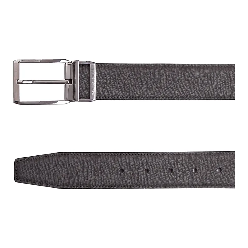 DANIEL HECHTER Fashion Business Formal Cow Leather Belts Men's 3.5cm-3