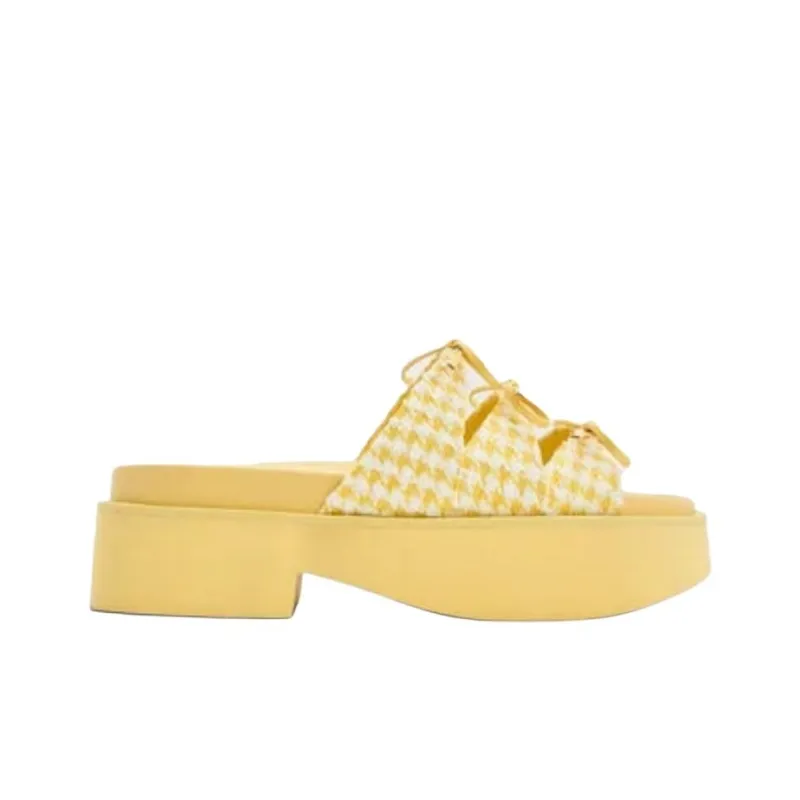 CHARLES&KEITH Composite Sole EVA Slide Slippers 5.5cm Women's-19