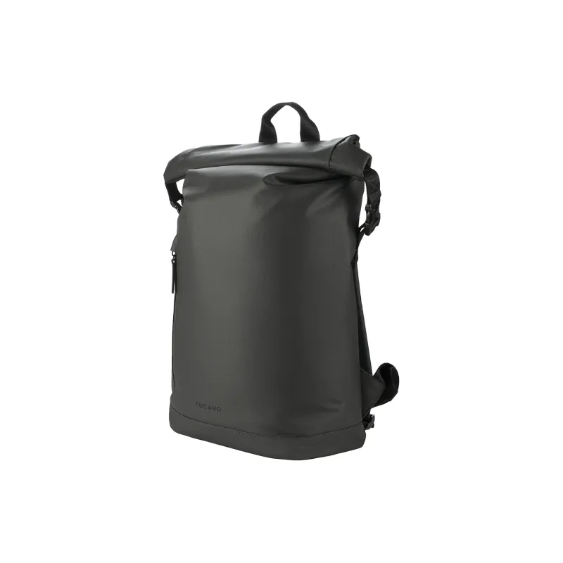 TUCANO Polyester With Leather Film Carry Backpack Medium Size Unisex Black/Blue/Army Green-1