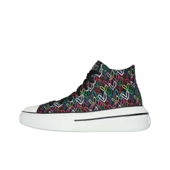 JGoldcrown x Skechers Cordova Classic Anti-Slip Wear-Resistant Mid-Top Casual Shoes Women's Black