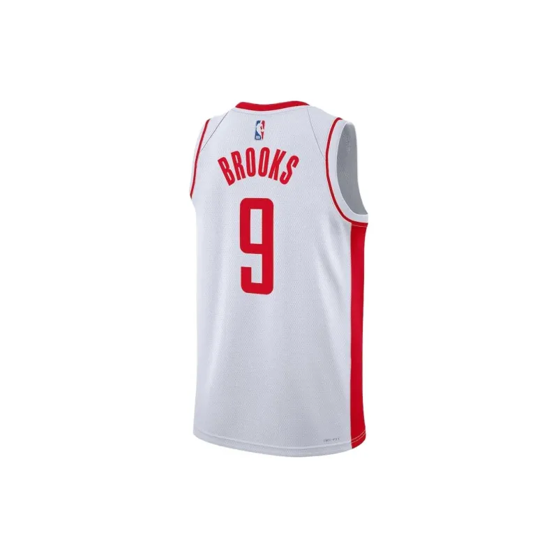 NBA Houston Rockets Nike Association Swingman Dillon Brooks Basketball Jerseys Unisex White-1