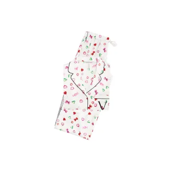 Victoria's Secret Satin Long Pajama Set Pajama Set Women's White Candy