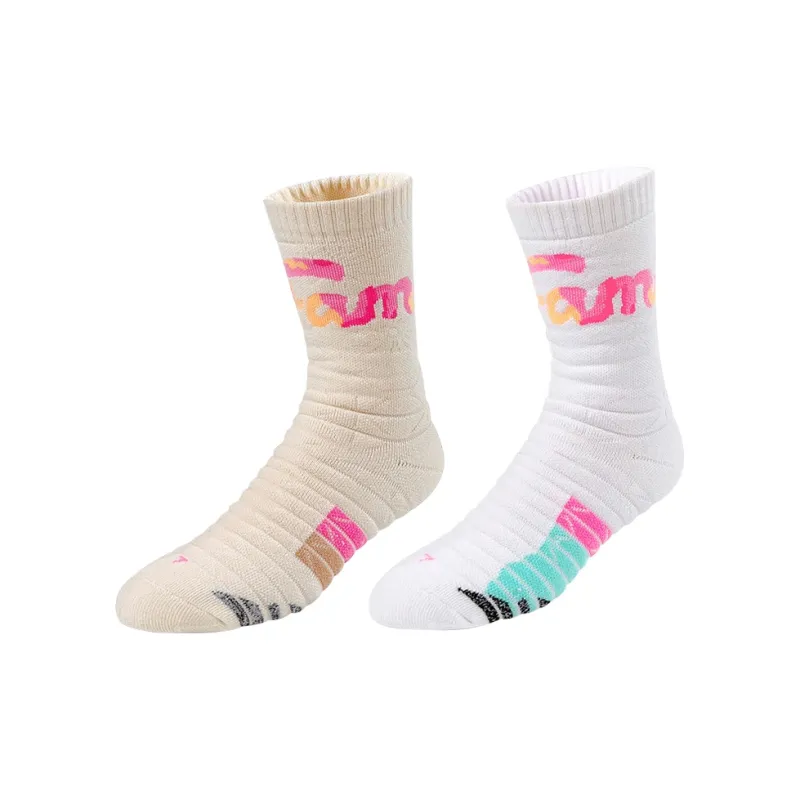 BKCXZICE Crew Thickened Stripes Gradient Basketball Socks Unisex Combo Set-2