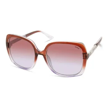 GUESS Resin Square Sunglasses Women's Red