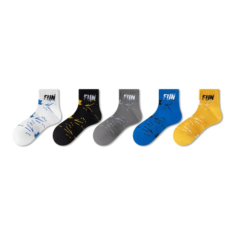 MIIOW Ankle Socks Men's 5 Pack Mixed Color-10