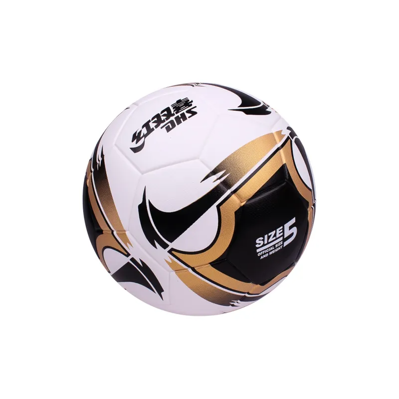 DHS Size 5 Soccer TPU Machine Stitched Soccer Ball Unisex-3