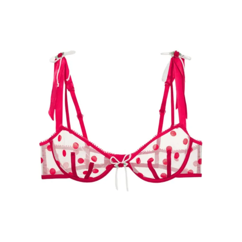 Victoria's Secret Indy Underwire Bra Bra Women's Red-0
