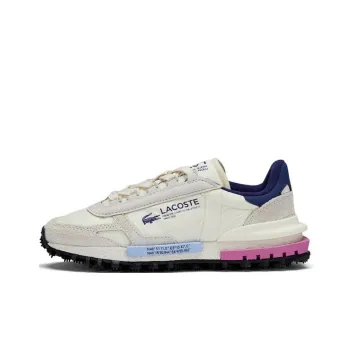 LACOSTE Wear Resistant Low Top Casual Shoes Women's Ecru