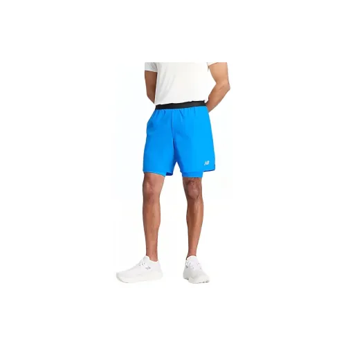 New Balance Casual Shorts Men Blue Oasis