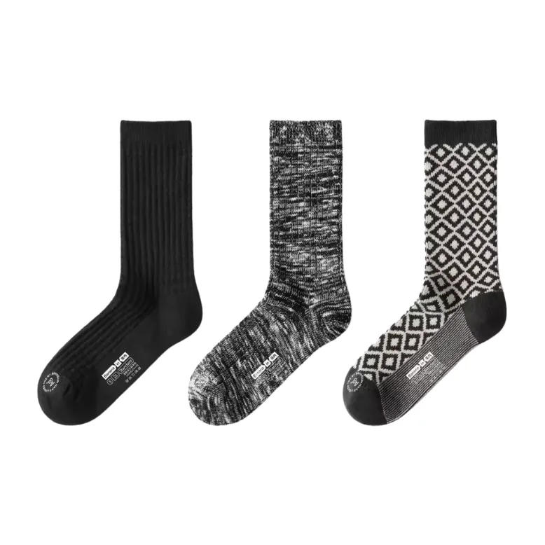 Bananain Mid Calf Socks Men's 3 Pack-5