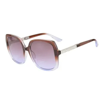 GUESS Resin Square Sunglasses Women's Brown