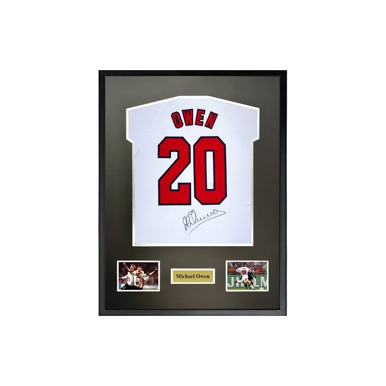 Three For Michael Irwin 1998 World Cup England Team Signed Jersey Includes Certificate And Framing-2