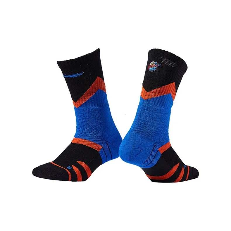 LiNing Basketball Socks Men's Combo Set Black Blue Orange-2