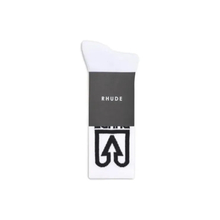 RHUDE Men Knee-high Socks-1