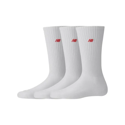 New Balance Mid Calf Socks Unisex 3 Pack White