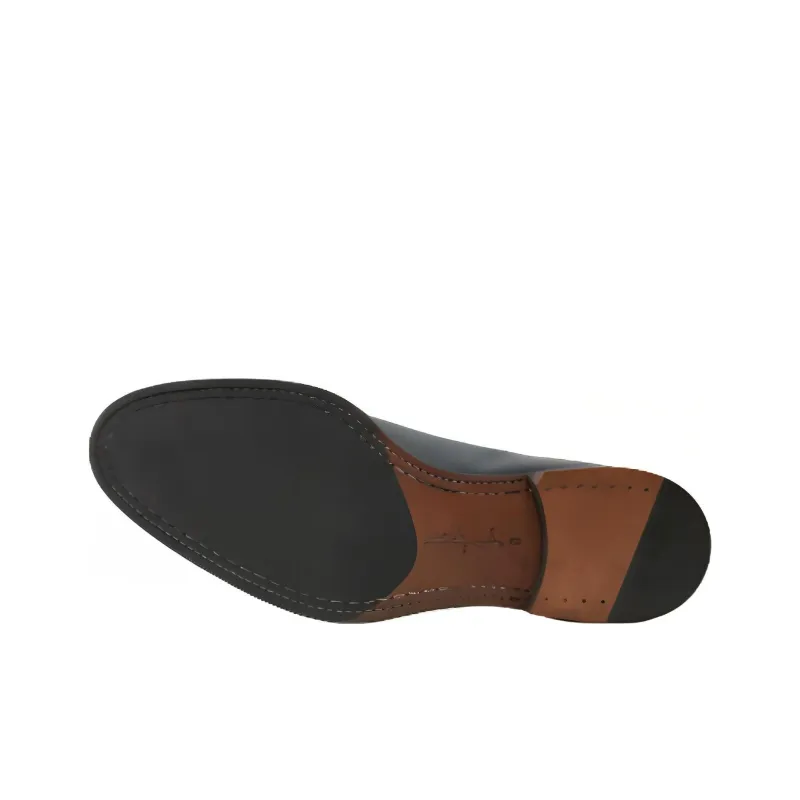 ZAMPIERE Dress Shoes Men's Gray Green-4