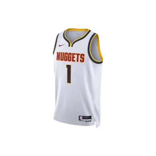 Nike X NBA Nuggets Basketball Jerseys Unisex White