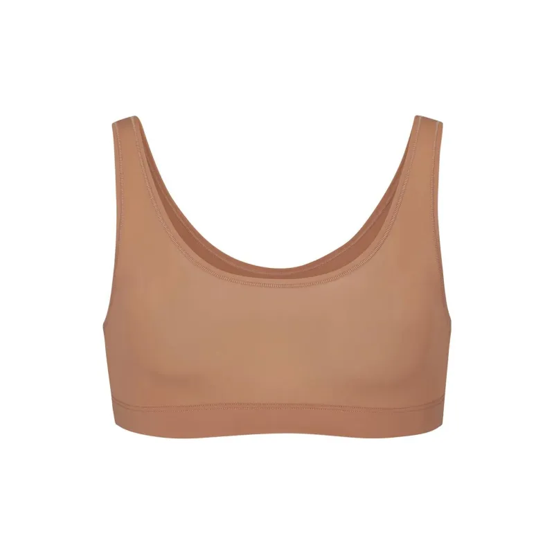 Skims Jelly Sheer Scoop Neck Bralette Sienna-0