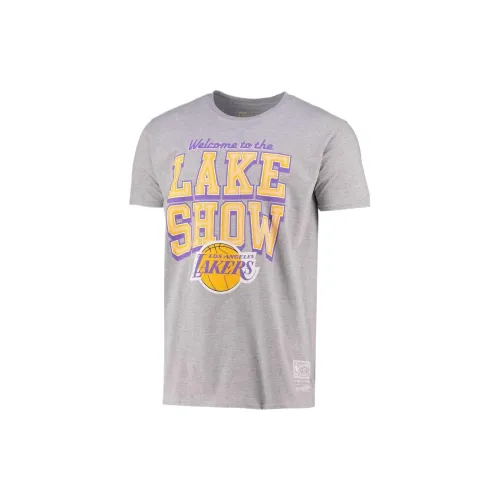 Mitchell Ness X NBA Los Angeles Lakers T-Shirts Men Gray