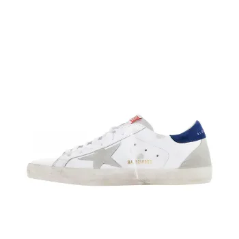 Golden Goose Super Star Low Top Casual Skateboard Shoes Men's White Distressed Style