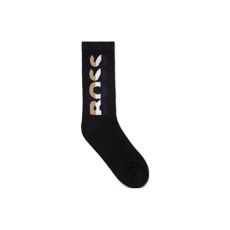 HUGO BOSS Knee High Socks Men's Black-0