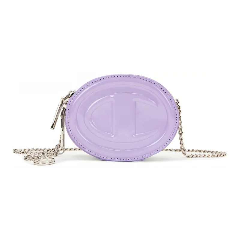 Champion Fabric Round Bag, Shoulder Bag Unisex Champion White/Yellow Oil Color/Dusk Purple/Black-9