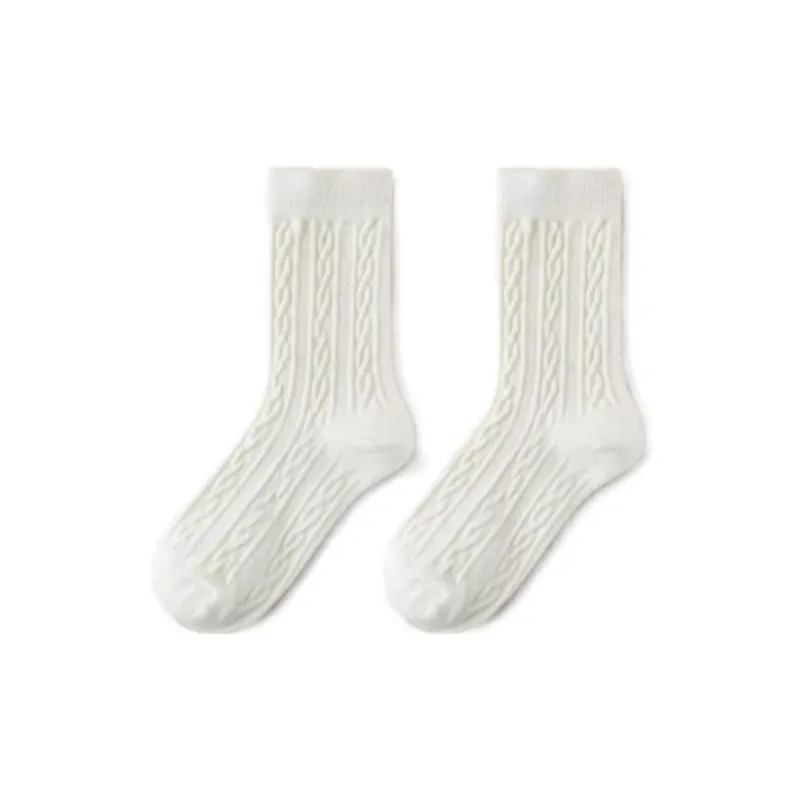 Caramella Mid Calf Socks Women's 1 Pack Solid Color-25