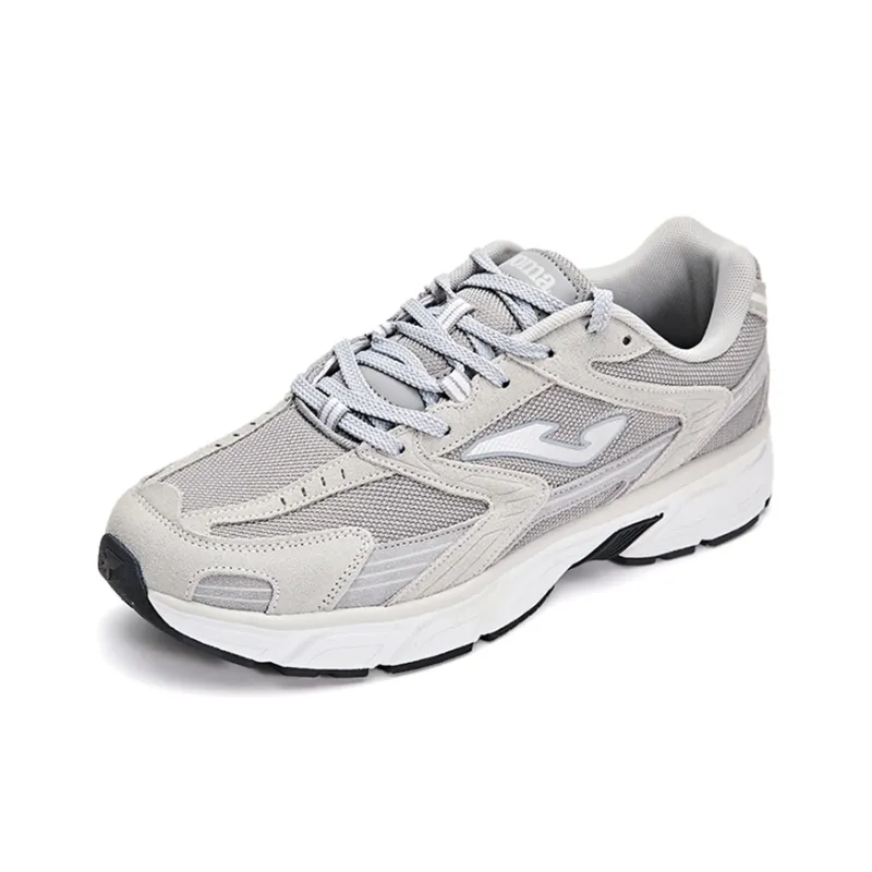 Joma Anti-Slip And Wear-Resistant Breathable Low-Top Casual Shoes Men's Light Gray White-2