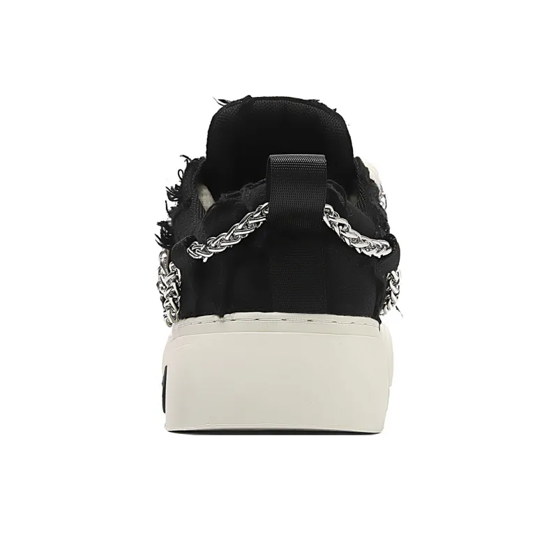 Q AND Coverage Slip Resistant Cushioning Abrasion Resistant Height Increasing Low Top Skateboard Shoes Unisex-26