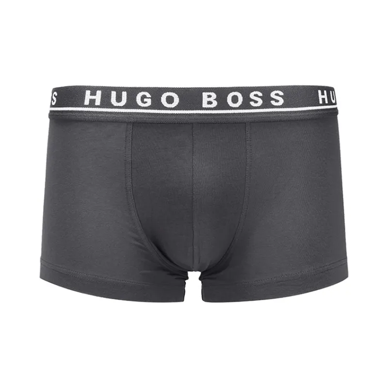 HUGO BOSS Men's SS21 Boxer Briefs 3 Packs Black/Grey/Blue-2