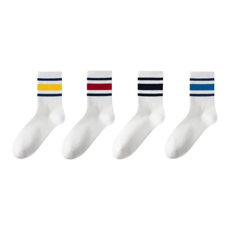 MIIOW Mid Calf Socks Men's 4 Pack-0