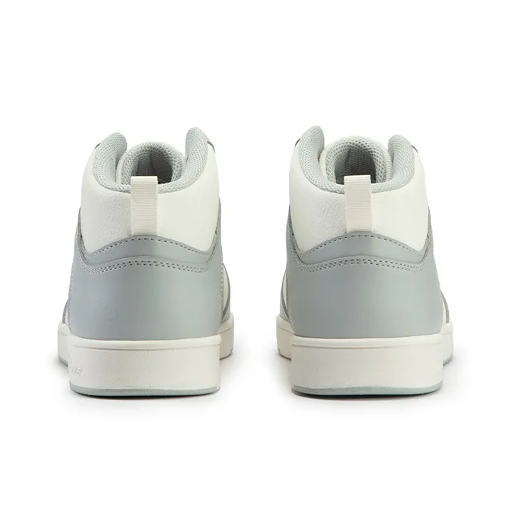 361° Air Force One Anti Slip Wear Resistant Mid Top Skateboard Shoes Women's Gray-3