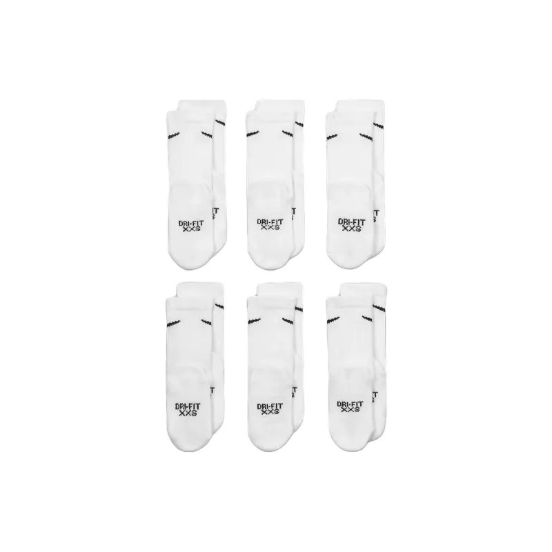 Nike Dri FIT Performance Basics Little Kids' Crew Socks 6 Pairs-2