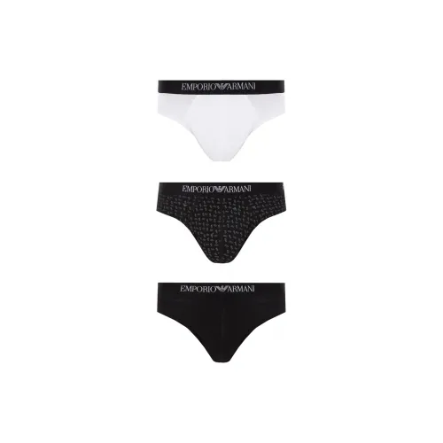 EMPORIO ARMANI Men's Panties 3 Packs Black/White