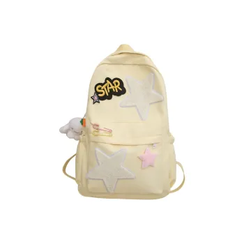 S.REPHEN Nylon Backpack Unisex Custard Pink/Blue