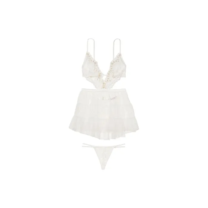 Victoria's Secret Underwear Set Women's White-0