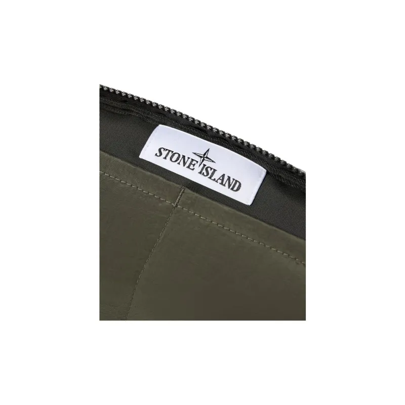 STONE ISLAND Nylon Handbags Clutches Men's Musk Green-4