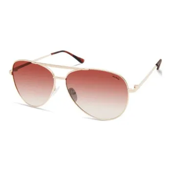GUESS Metal Aviator Sunglasses Women's Gold