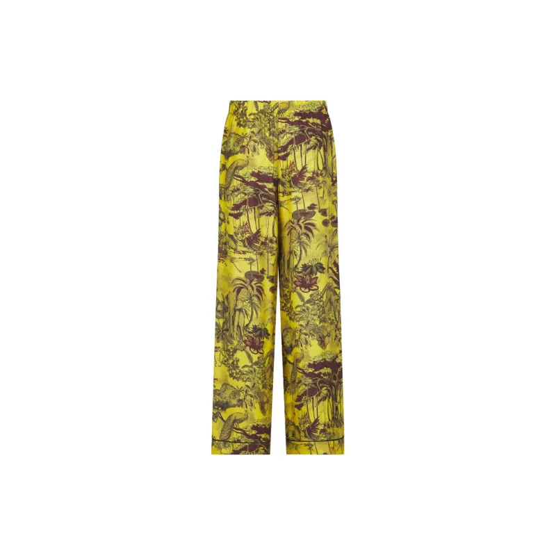 DIOR Toile De Jouy Travel Peela Pajama Pants Women's Yellow-1