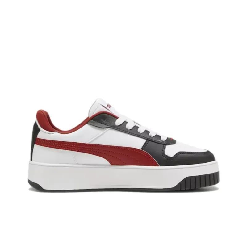 PUMA Carina Street Cushioning, Wear Resistant Low Top Skateboard Shoes Women's Black White-1