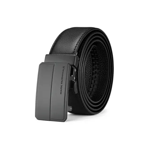 FAIRWHALE Matte Alloy Automatic Buckle Genuine Leather Belt Cow Leather Belts Men's Width 3.4CM