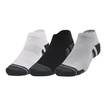 Under Armour Performance Tech Low Cut Ankle Socks Unisex 3 Pack White+Black+Gray