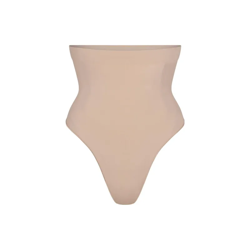 SKIMS SEAMLESS SCULPT HIGH-WAISTED THONG Underpants Women's MICA/Mica White-0