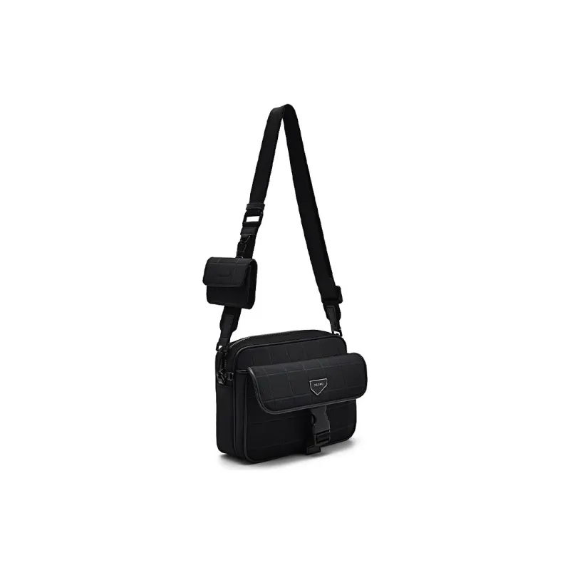 PEDRO Fabric Shoulder Bag Crossbody Bag Men's Black/Blue-1