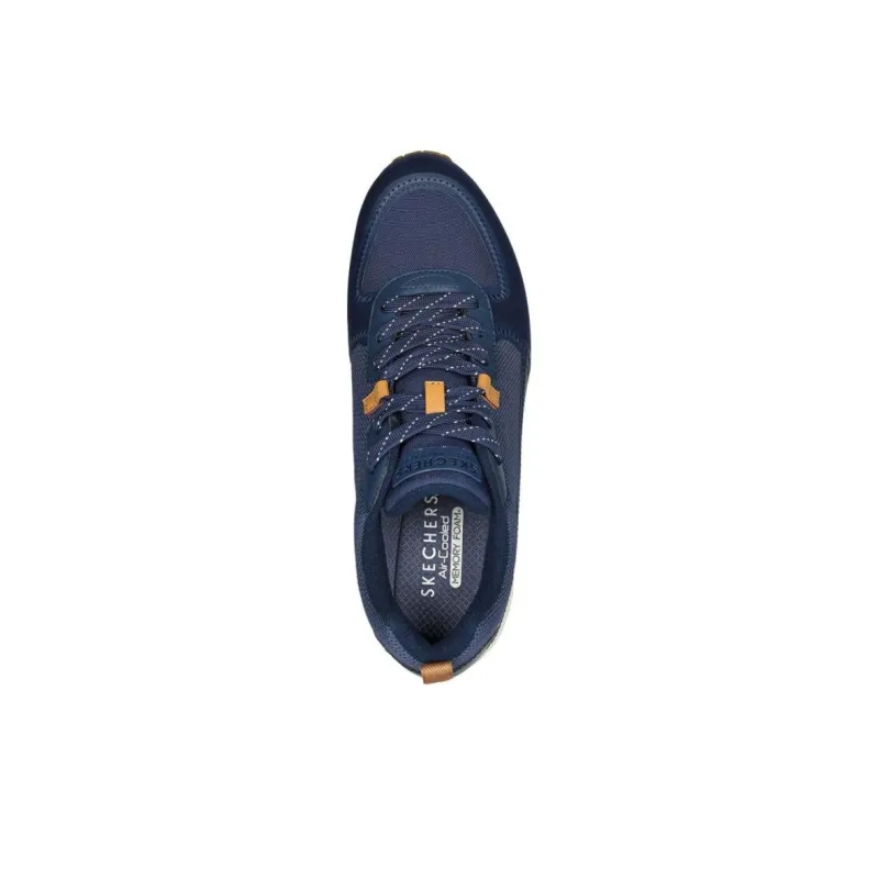Skechers Uno Anti Slip Wear Resistant Low Top Casual Shoes Men's Blue-3
