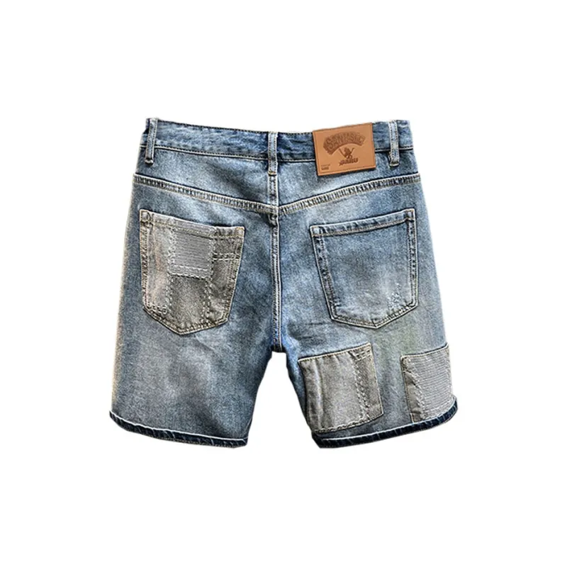 SANTASTIC Denim Shorts Men's Blue-1