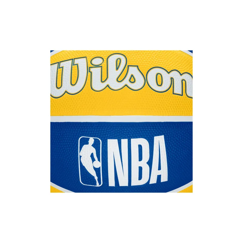 Wilson NBA Series Rubber Basketball Yellow Blue Multicolor Size 7 Ball Training Unisex-2