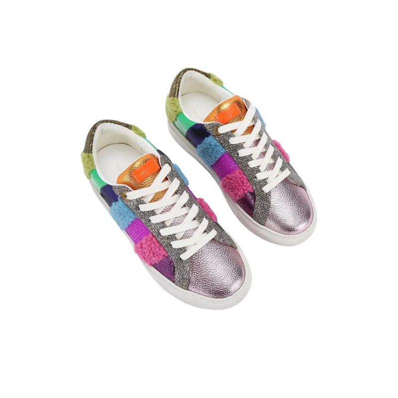 Kurt Geiger London Lane Stripe Low-Top Skateboard Shoes Women's Multicolor-3
